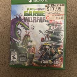 Plants VS Zombies Garden Warfare Xbox 1 Game