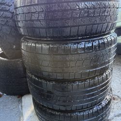 235/65R16 10  ply 4 used tires  good year wrangler workhorse H/T