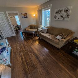 Love seat/ottoman/pillows/large couch