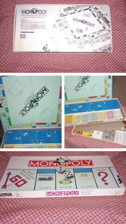 Vintage 1985 monopoly game
