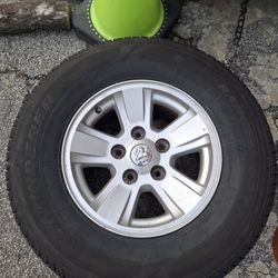 Dodge 5 Lug Rims With Tires 