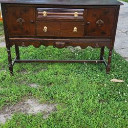 1800s  Buffet With Side Table