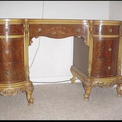 Antique Solid Wood Desk 
