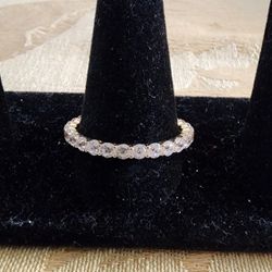 Real 14k Yellow Gold Eternity Ring