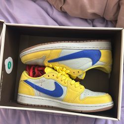 Travis Scott X Jordan 1 Canary Size 9.5w 