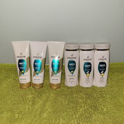 3 Shampoo 12oz/3 Conditioner 10.4oz Pantene Smooth And Sleek