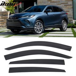Fits 2021-2024 Toyota Venza Low Profile Style Tape-On Window Visors Rain Deflectors