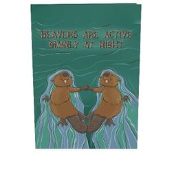 Dam Good Beaver 3D Greeting Card