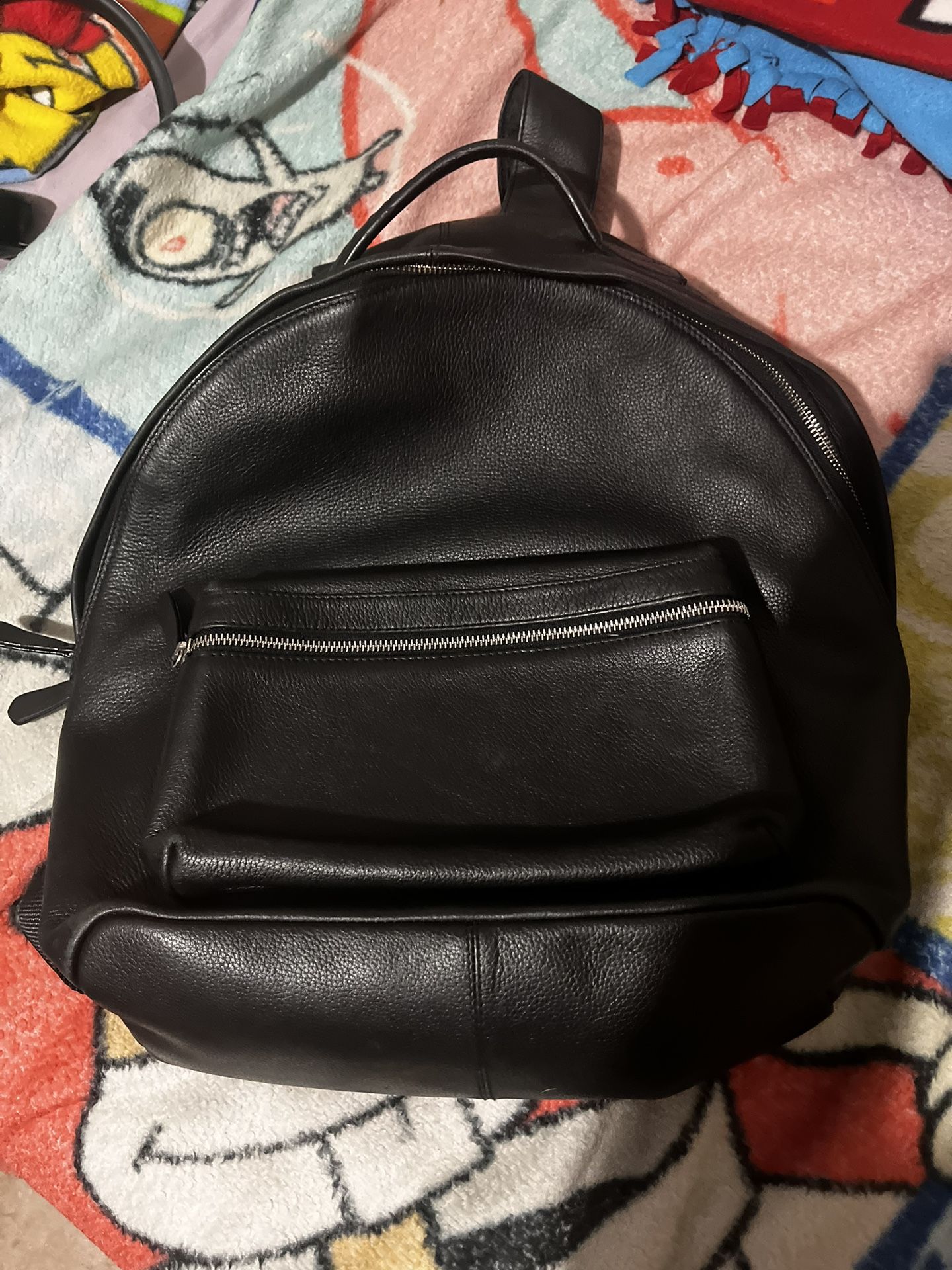 Royce Pebbled Grain Leather 13 Laptop Backpack