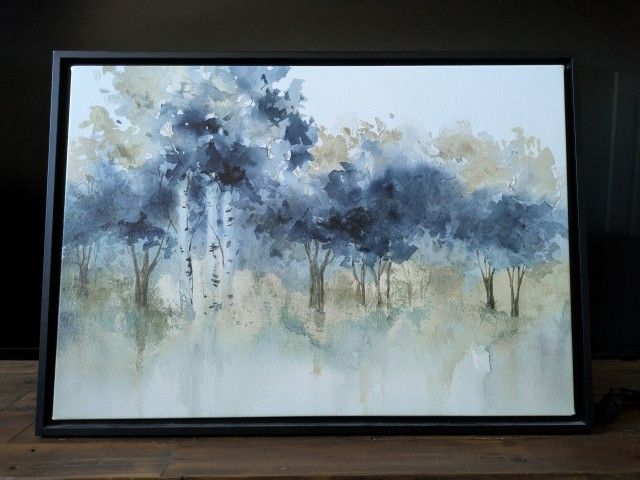 Medium Canvas Wall Art (Blues, Greens, & Browns)