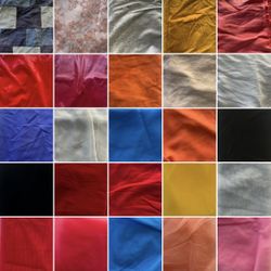 Lot Of 30+ Pieces Of Fabric