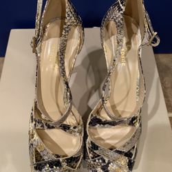 Kate Spade (snake skin sandal pumps - made in Italy)