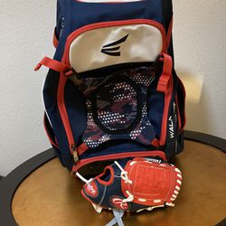 American Baseball Back back + Kids Glove 
