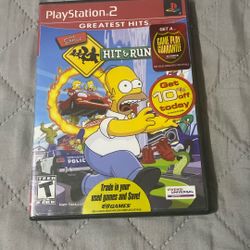 Simpsons: Hit & Run for the PlayStation 2.