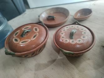 Vintage Cazuela de barro