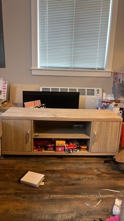 Wood TV stand
