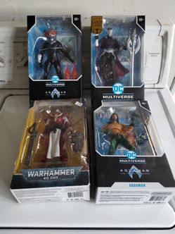 DC multiverse figures and Warhammer. Seal package