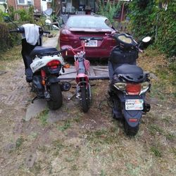 Two Scooters And One Razor Dirt Bike Title And Keys 