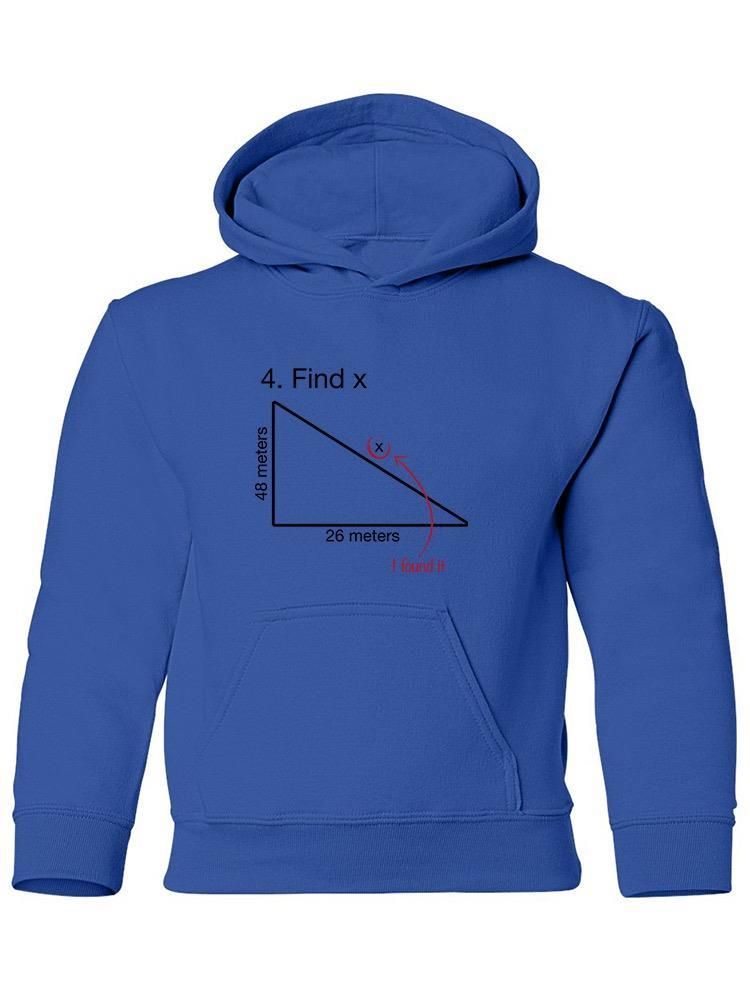 Smartprints Task: Find The X Hoodie Youth's -SmartPrintsInk Designs Royal Size L