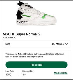 MSCHF Super Normal 2 ACRONYM AG size 7
