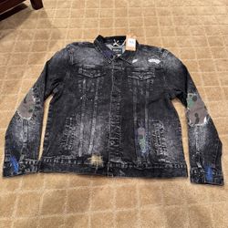 Jeff Staple Jean Jacket Brand New Dark Stone Wash