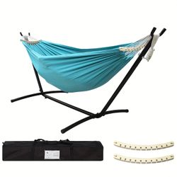 450lb Capacity Double Hammock with Steel Stand