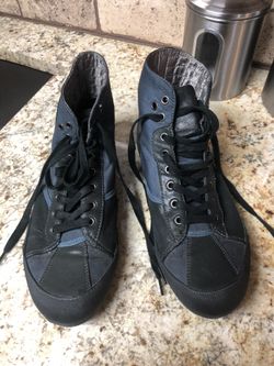 Kenneth Cole navy blue lace up boot Size 11.5