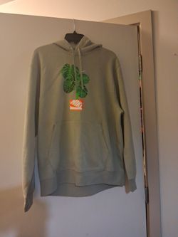 Men's nike club monstera plants shoebox hoodie size large brand new green