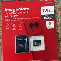 Image mate 128GB micro SD card with adapter