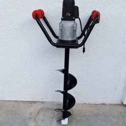 1500W Electric Post Hole Digger Earth Auger Dig Hole Fence Post Hole Digging, Tree Planting with 6" Digging Auger Bit Set, 3/4" Shaft
