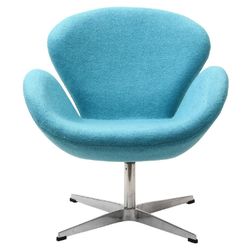 SWAN CHAIR TEAL ARNE JACOBSEN STYLE