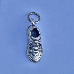 James Avery Retired 3D Running Shoe Charm in Silver
