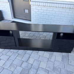 Black Tv Stand With Storage 