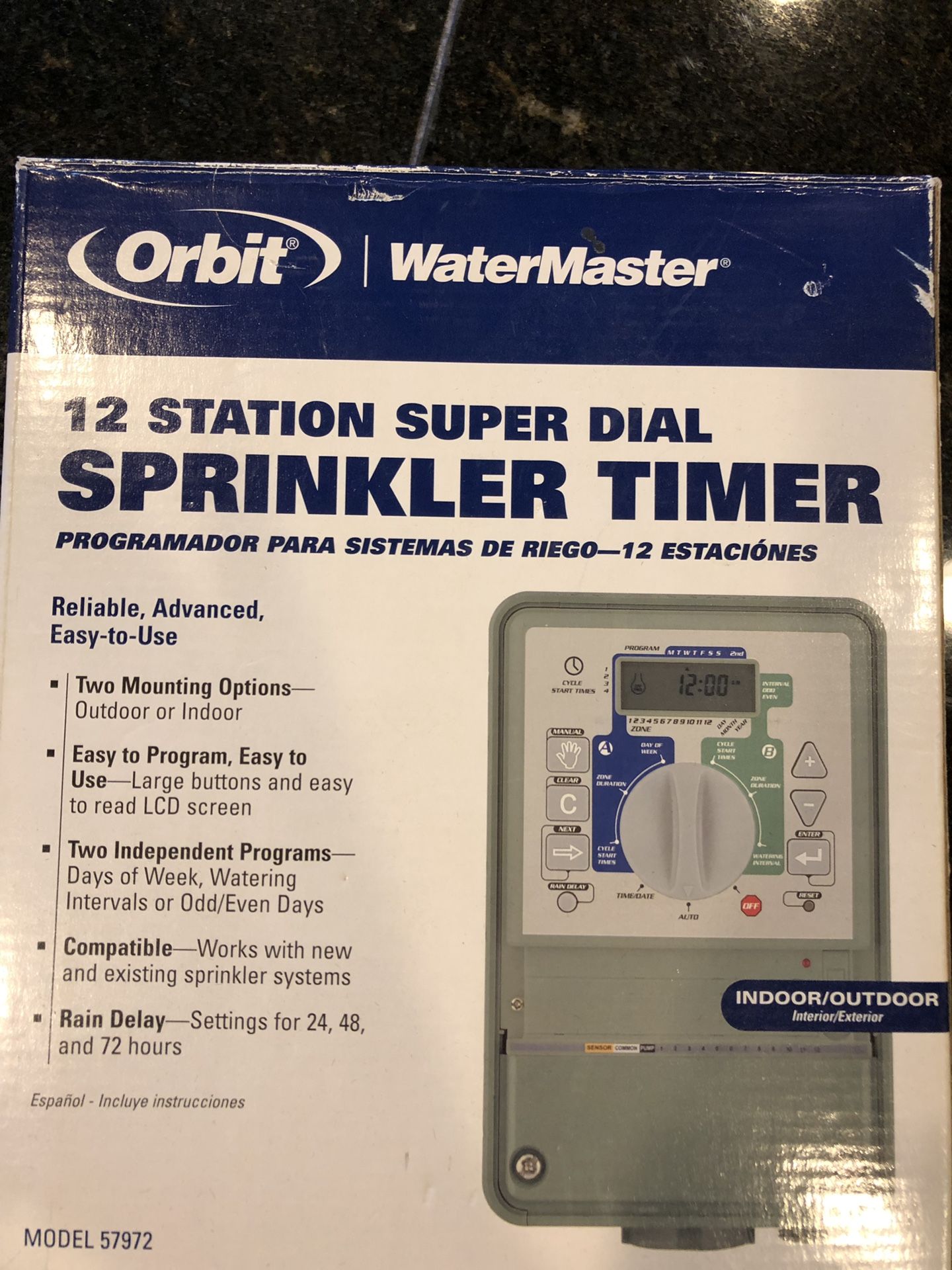 Orbit 12 station sprinkler timer