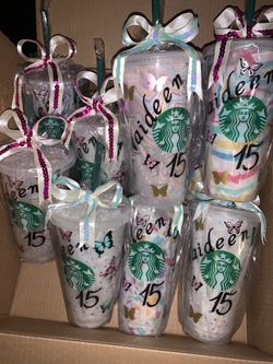 Customized venti reusable Starbucks cups