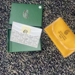 Goyard Card Holder White