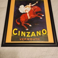 Vintage Medium Size Cnzano Art Framed