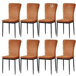 Brand New Unassembled Set Of 8 Dining Chairs ( no Table )