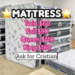 New Mattresses  Twin mattress Full mattress Queen mattress  King mattress  Colchones nuevos  Beds 
