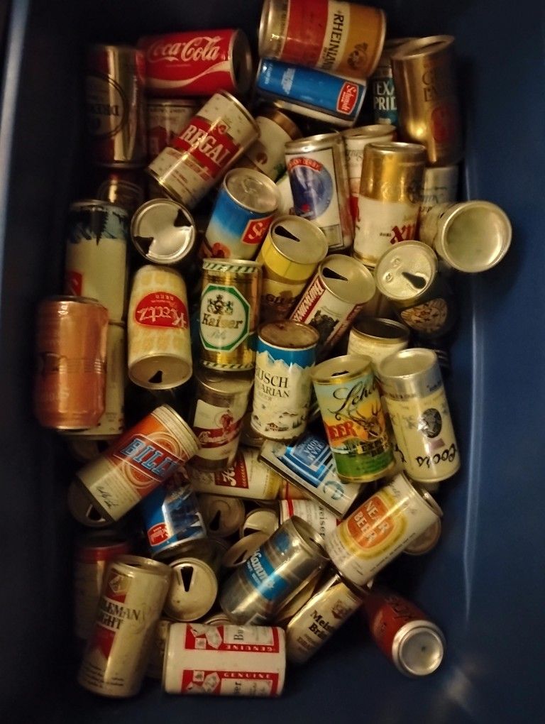 Approximately 100-175 Beer Can Collection , All Older Than 1976