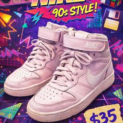 🔥 Nike Court Borough Mid High Tops – 90s Style – $35 🔥