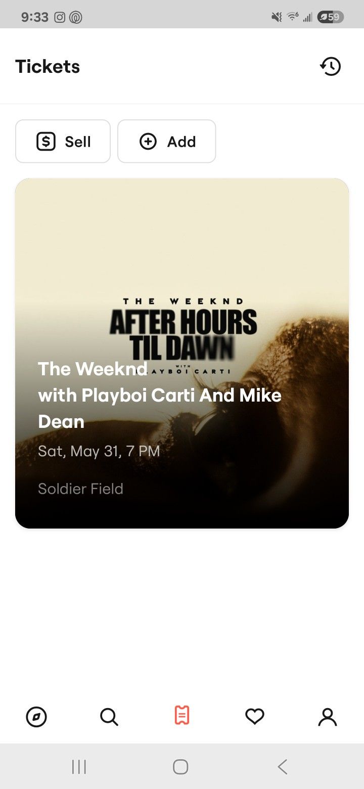Weekend Tickets