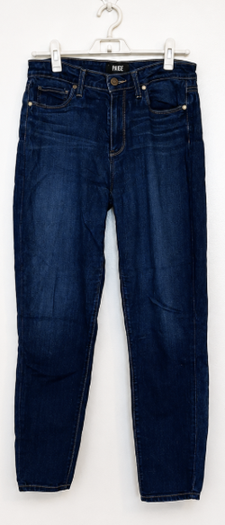 Paige Dark Wash Skinny Jeans – Used