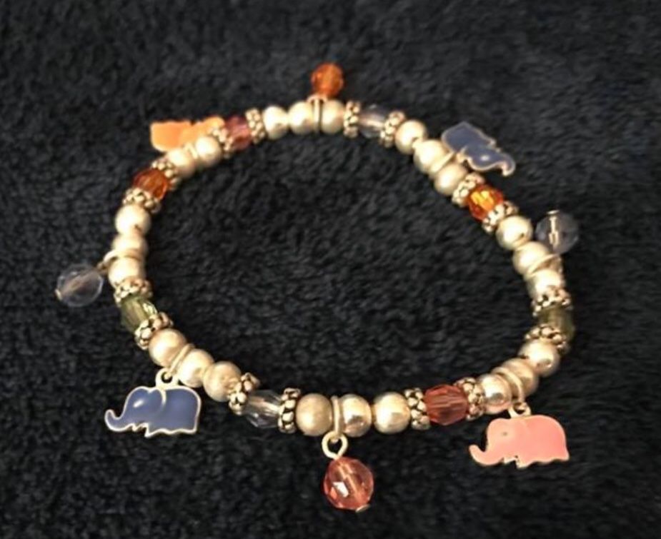 Baby elephant anklet/bracelet