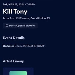 Kill Tony Tickets 