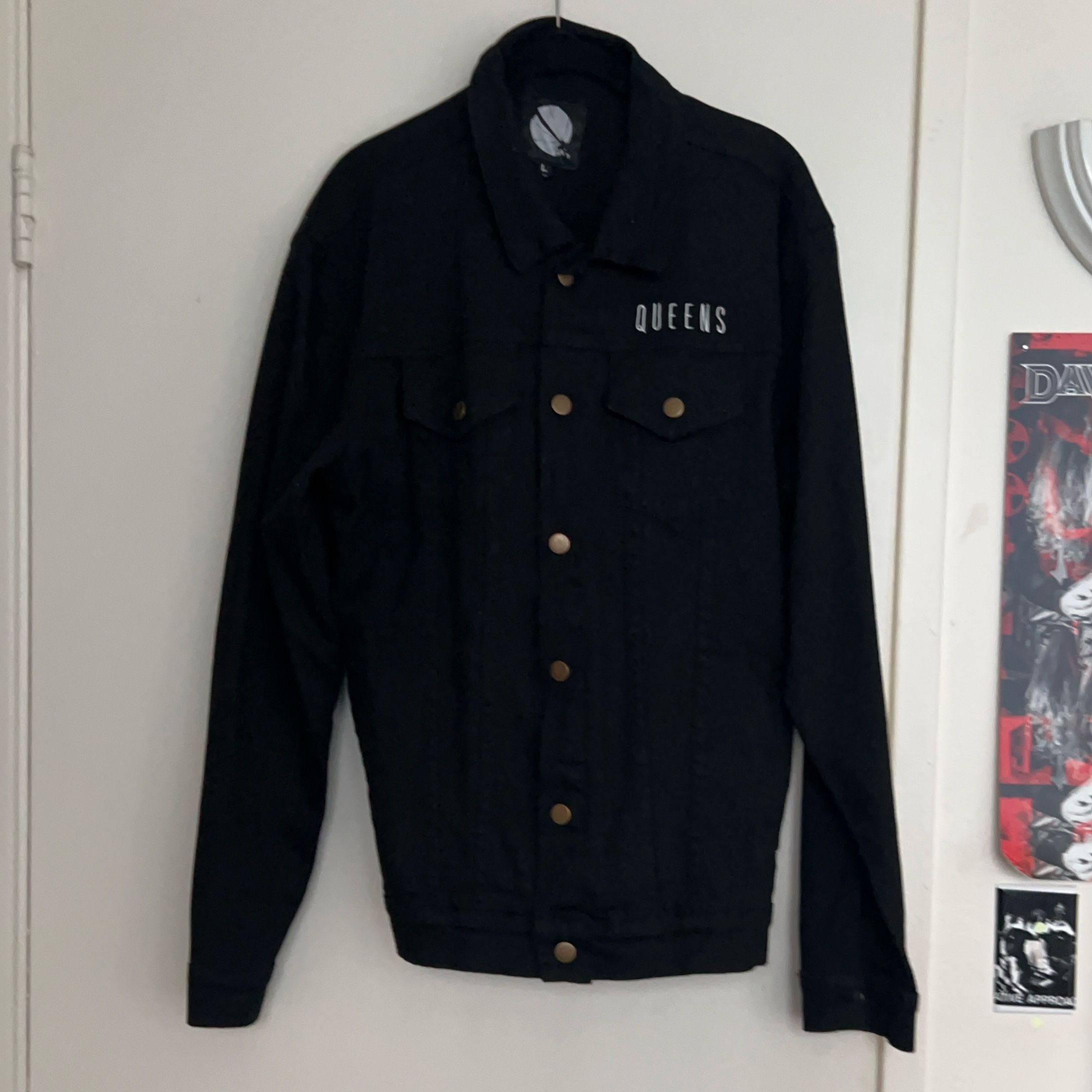 Black Queens of the Stone Age Denim Jacket Large