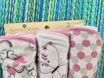 3 Infant Hooded Towels