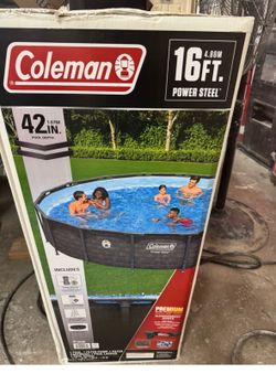 Coleman Power Steel 16ft.x42in. Round Metal Frame