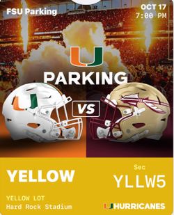 UM PARKING PASS YELLOW