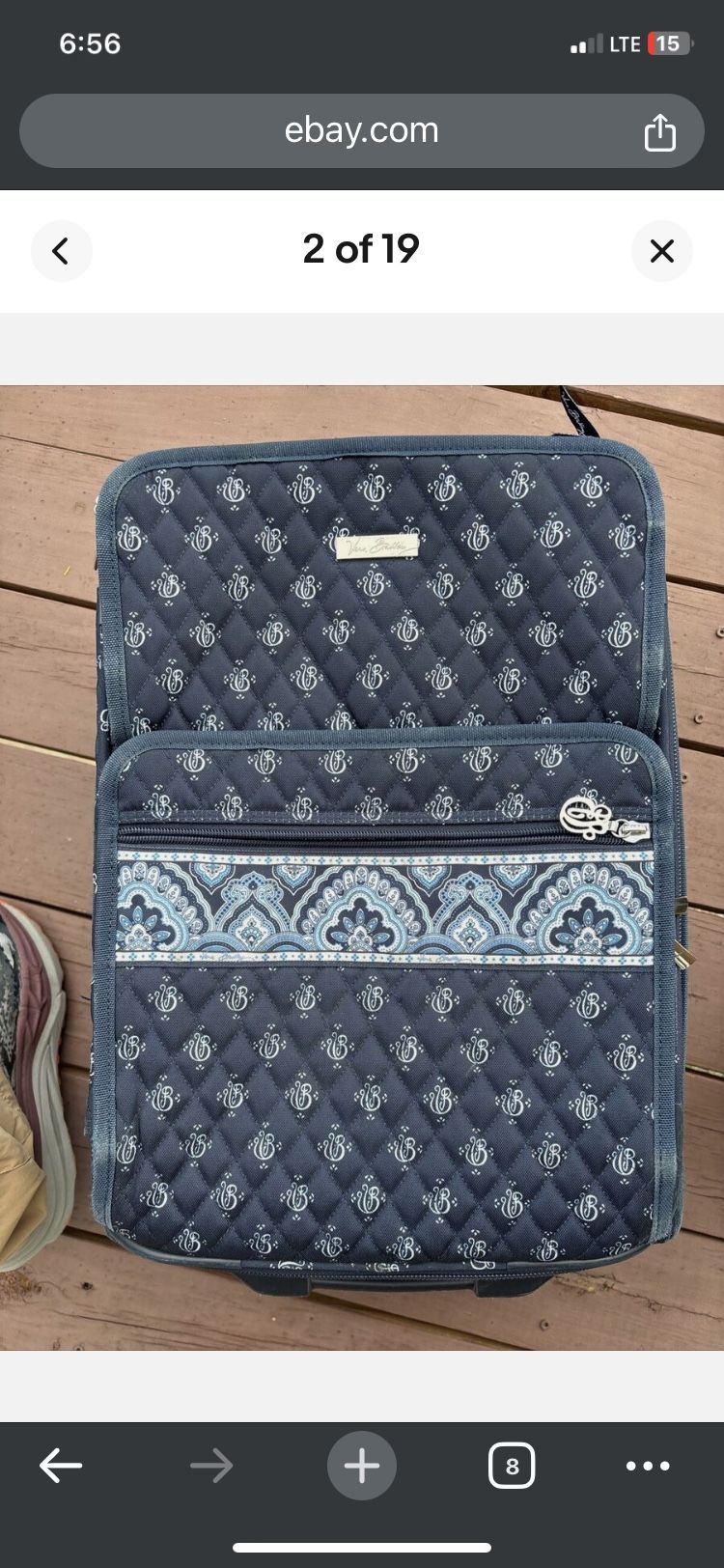 Vera Bradley Women’s Softside Rolling Suitcase Luggage